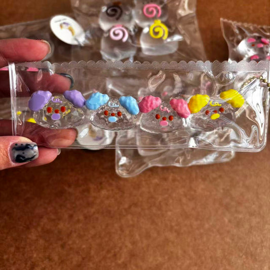 クリア系 ミニワンコ4連 スクイーズ