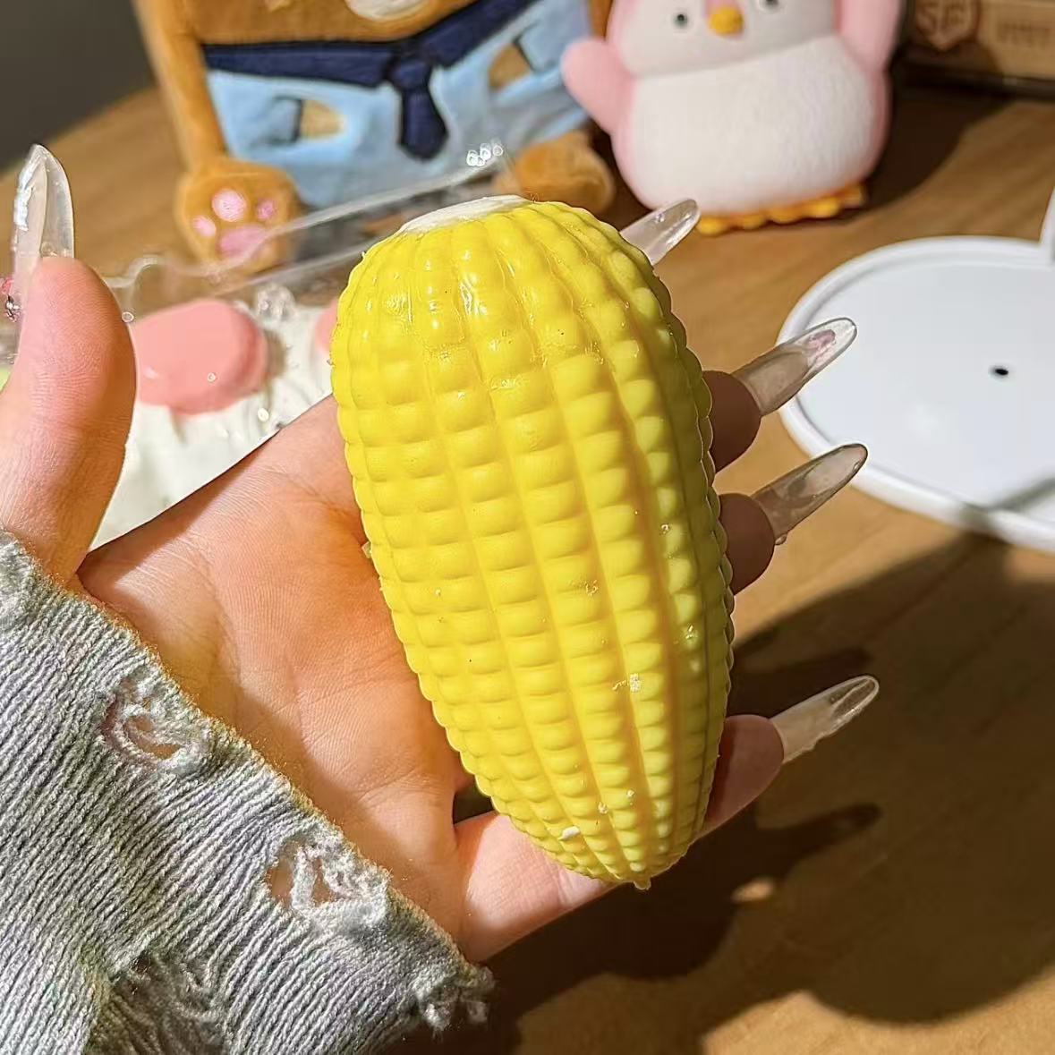 骨折音 トウモロコシ ストレスボール(透明予備カバー付き)