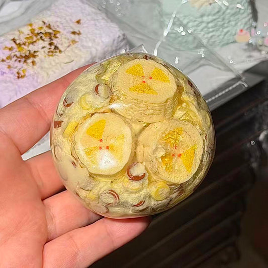 カリカリバナナ ストレスボール(予備カバー付き)