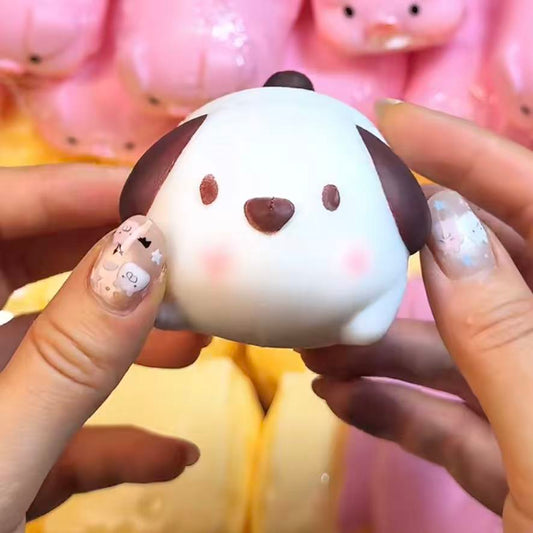 うつぶせ動物 ストレスボール(透明予備カバー付き)